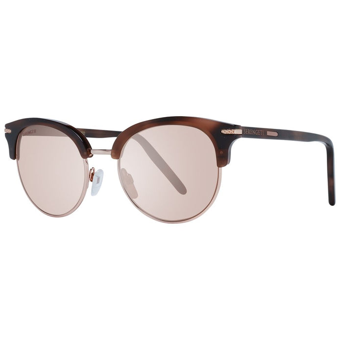 Serengeti Brown Acetate & Metal Sunglasses Serengeti