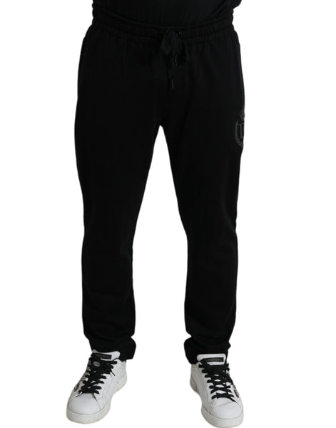 Dolce & Gabbana Black DG Logo Skinny Jogger Sweatpants Pants Dolce & Gabbana