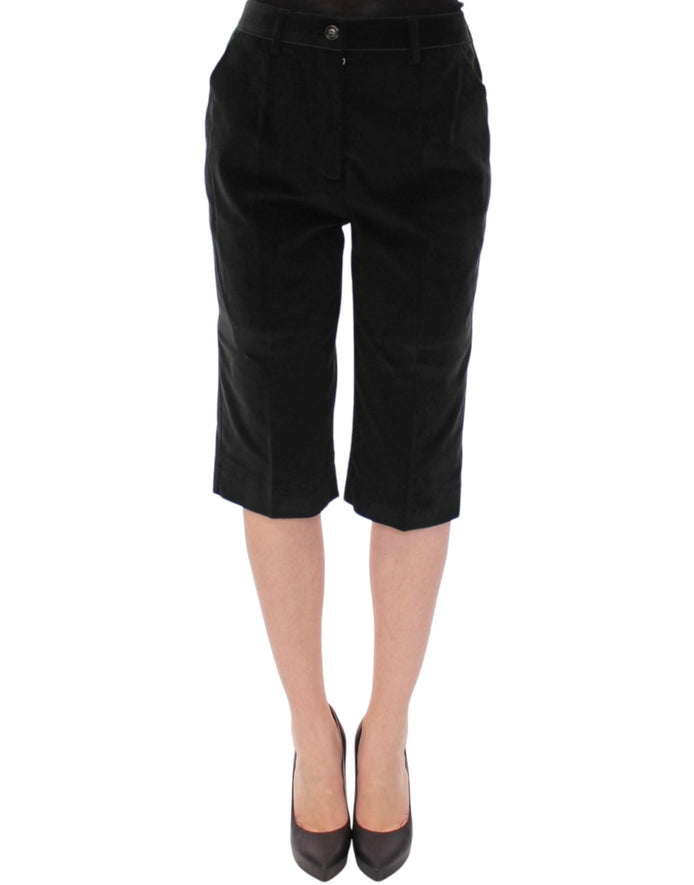 Dolce & Gabbana Black cotton shorts pants Dolce & Gabbana