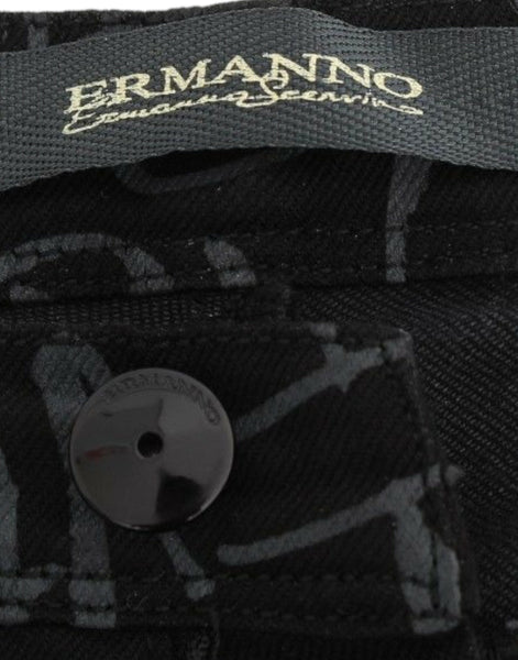 Ermanno Scervino Black Slim Jeans Denim Pants Skinny Stretch Ermanno Scervino