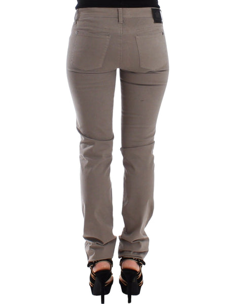 Ermanno Scervino Taupe Beige Slim Jeans Denim Pants Skinny Ermanno Scervino
