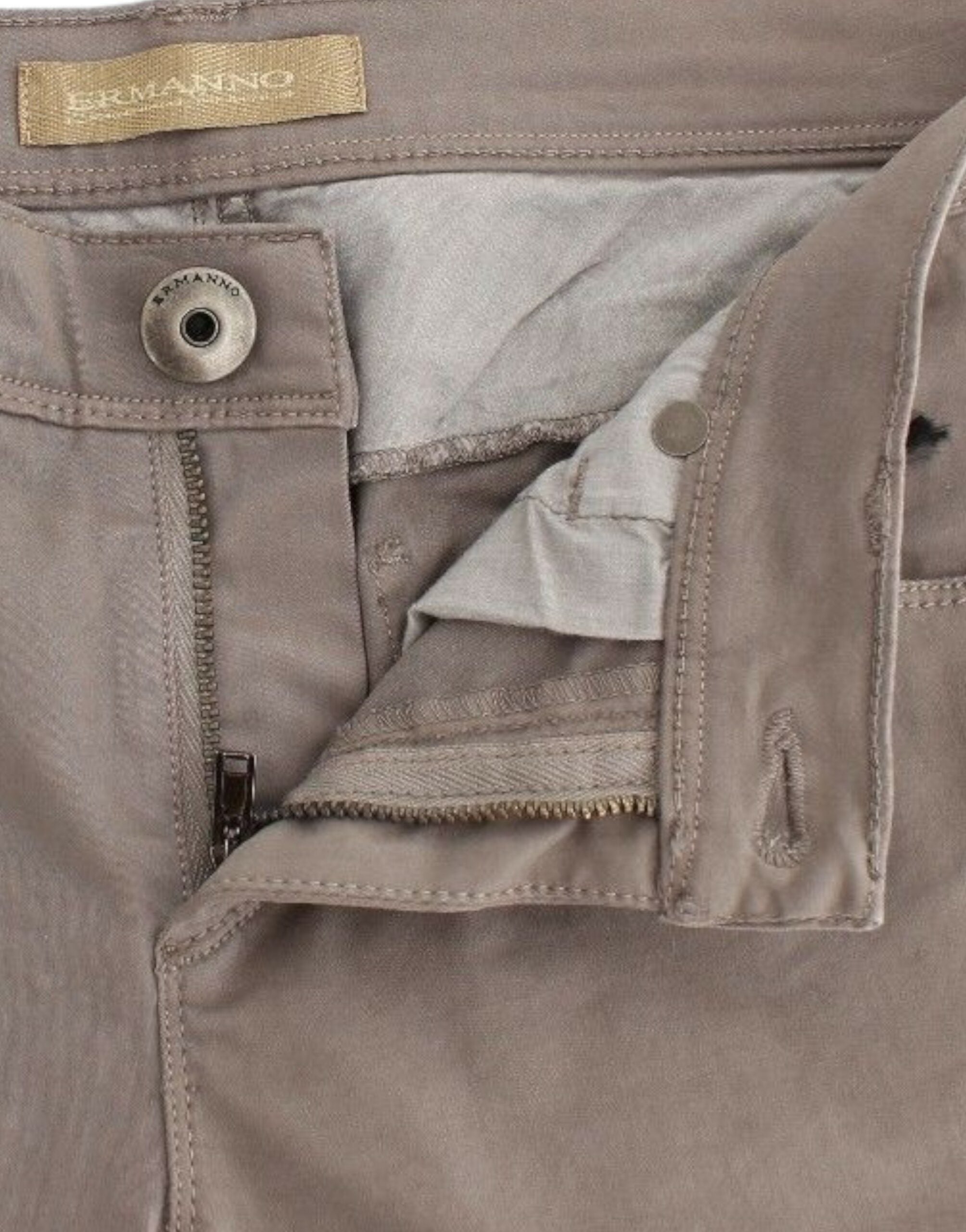Ermanno Scervino Taupe Beige Slim Jeans Denim Pants Skinny Ermanno Scervino