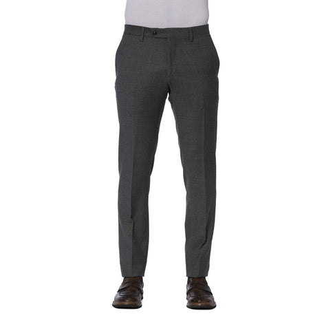 Trussardi Gray Wool Men Trouser Trussardi