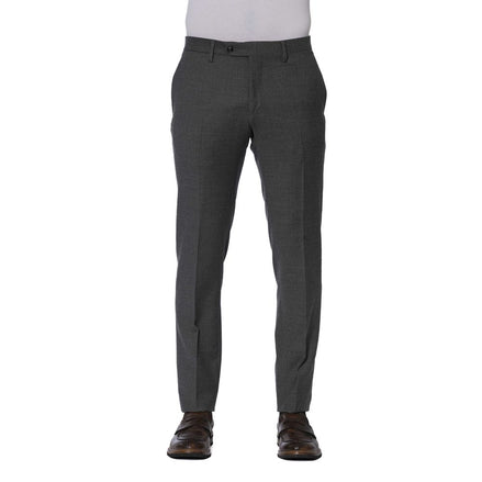 Trussardi Gray Wool Men Trouser Trussardi