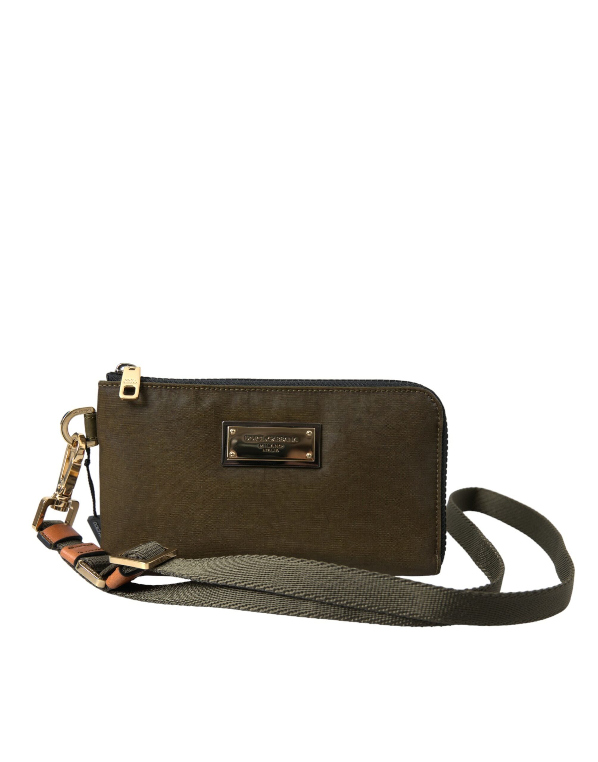 Dolce & Gabbana Dark Green Nylon Logo Multifunctional Kit 2 Pcs Set Bags Dolce & Gabbana