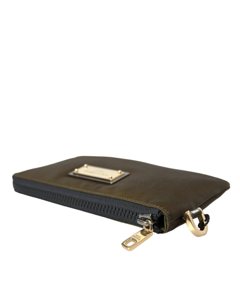 Dolce & Gabbana Dark Green Nylon Logo Multifunctional Kit 2 Pcs Set Bags Dolce & Gabbana