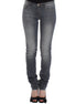 Ermanno Scervino Gray Slim Jeans Denim Pants Skinny Leg Stretch Ermanno Scervino