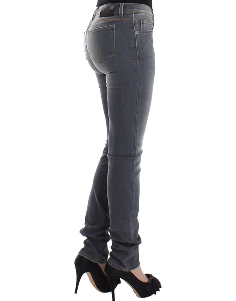 Ermanno Scervino Gray Slim Jeans Denim Pants Skinny Leg Stretch Ermanno Scervino