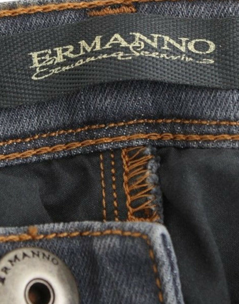 Ermanno Scervino Gray Slim Jeans Denim Pants Skinny Leg Stretch Ermanno Scervino