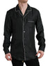 Dolce & Gabbana Black Polka Dot Silk Long Sleeve Shirt Dolce & Gabbana