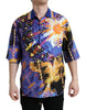 Dolce & Gabbana Multicolor Luminarie Print Cotton Casual Shirt Dolce & Gabbana