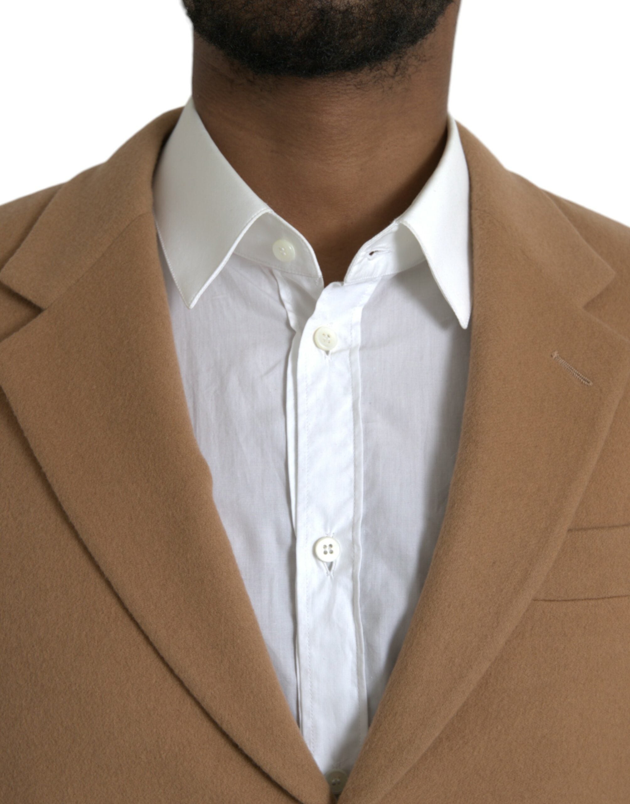 Prada Brown Cashmere 2 Piece Single Breasted Suit Prada