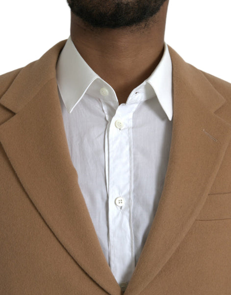Prada Brown Cashmere 2 Piece Single Breasted Suit Prada