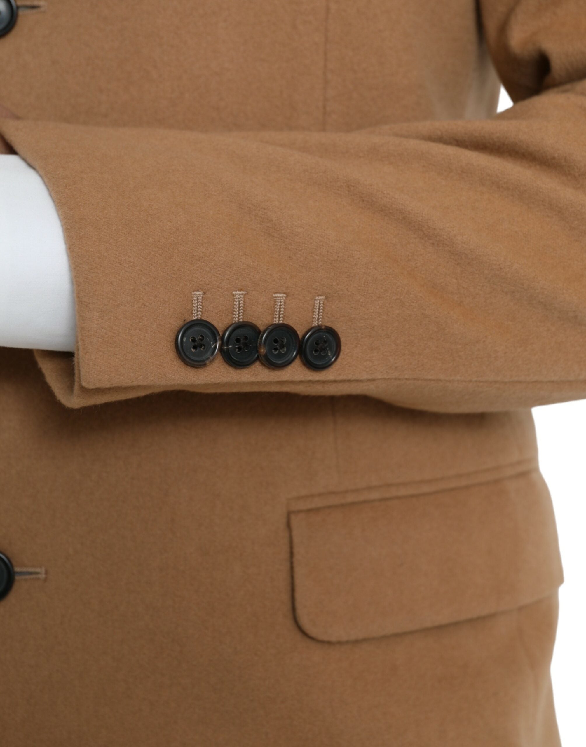 Prada Brown Cashmere 2 Piece Single Breasted Suit Prada