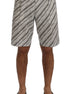 Dolce & Gabbana White Black Striped Casual Shorts Dolce & Gabbana