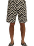 Dolce & Gabbana White Black Striped Cotton Linen Shorts Dolce & Gabbana