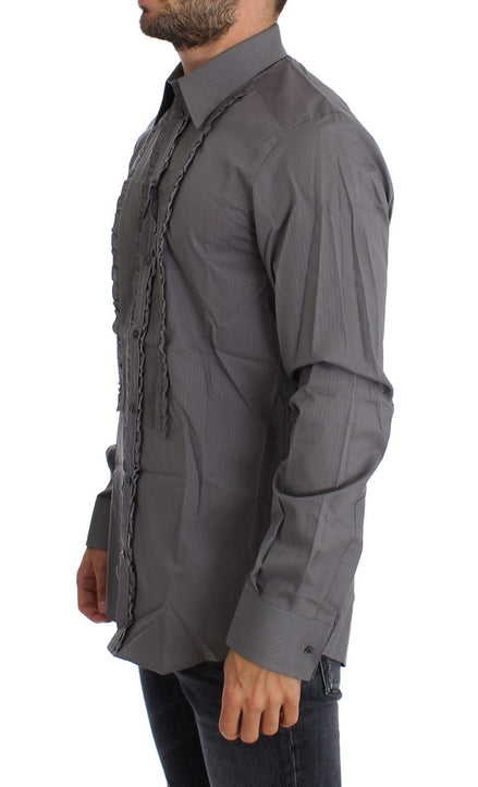 Dolce & Gabbana Purple Torero GOLD Slim Fit Dress Shirt Dolce & Gabbana