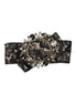 Dolce & Gabbana Black Lace Crystal Handmade Brooch Hair Pin Dolce & Gabbana