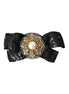 Dolce & Gabbana Black Sequin Pearl Handmade Brooch Hair Pin Dolce & Gabbana