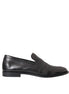 Dolce & Gabbana Black Brown Leather Loafer Men Dress Shoes Dolce & Gabbana