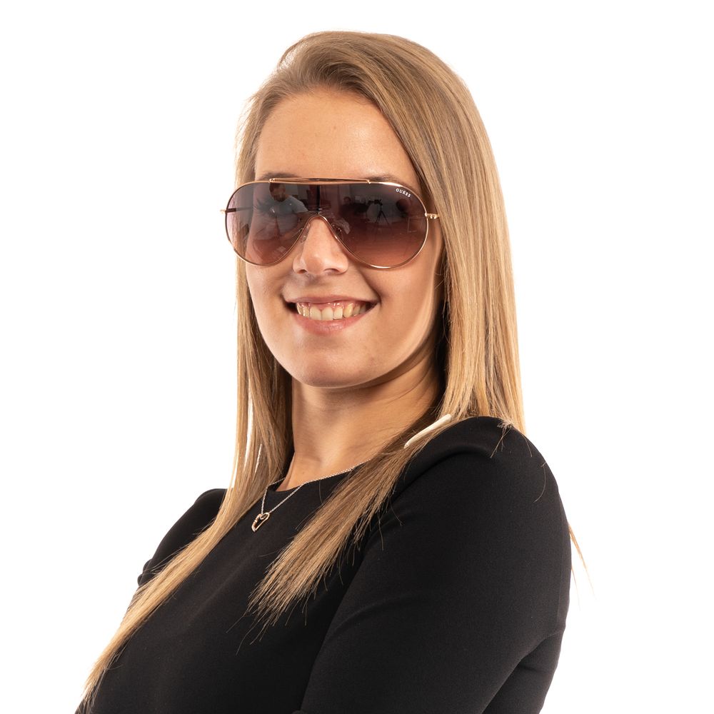 Guess Rose Gold Metal Sunglasses Guess