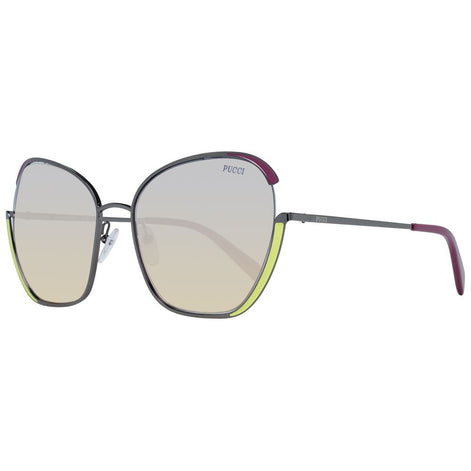 Emilio Pucci Gray Metal Sunglasses Emilio Pucci