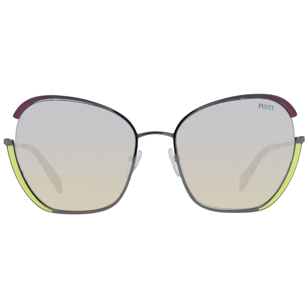 Emilio Pucci Gray Metal Sunglasses Emilio Pucci