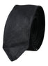 Dolce & Gabbana Black Solid 100% Silk Adjustable Tie Dolce & Gabbana