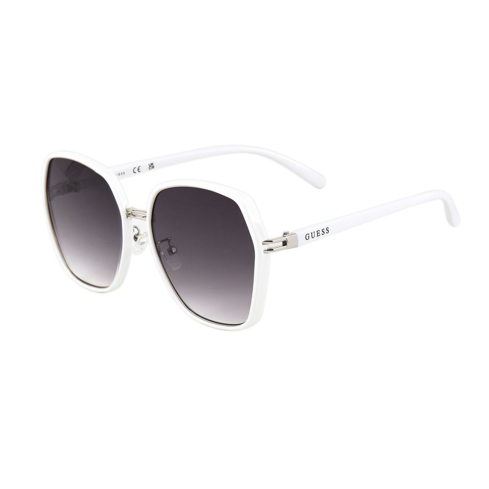Guess White Metal Sunglasses Guess