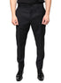 Dolce & Gabbana Black Wool Skinny Men Dress Pants Dolce & Gabbana