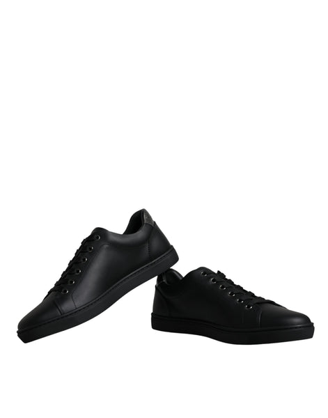 Dolce & Gabbana Black London Sacred Heart Men Sneakers Shoes Dolce & Gabbana