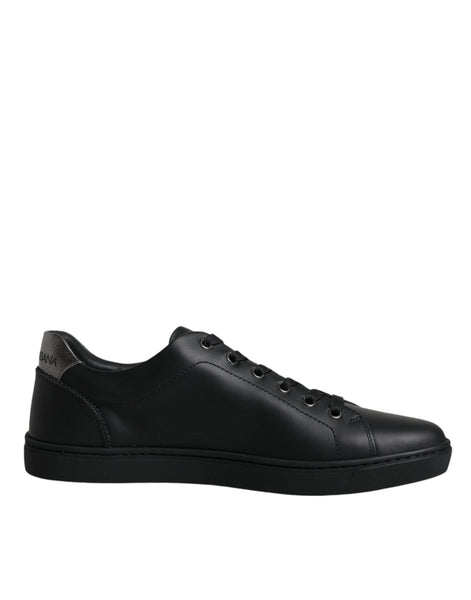 Dolce & Gabbana Black London Sacred Heart Men Sneakers Shoes Dolce & Gabbana