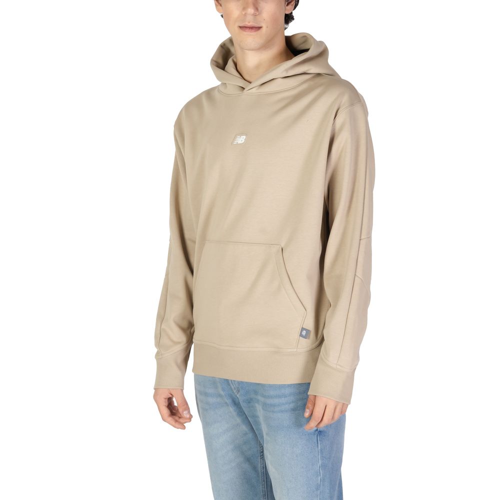 New Balance Beige Recycled Polyester Hoodie New Balance
