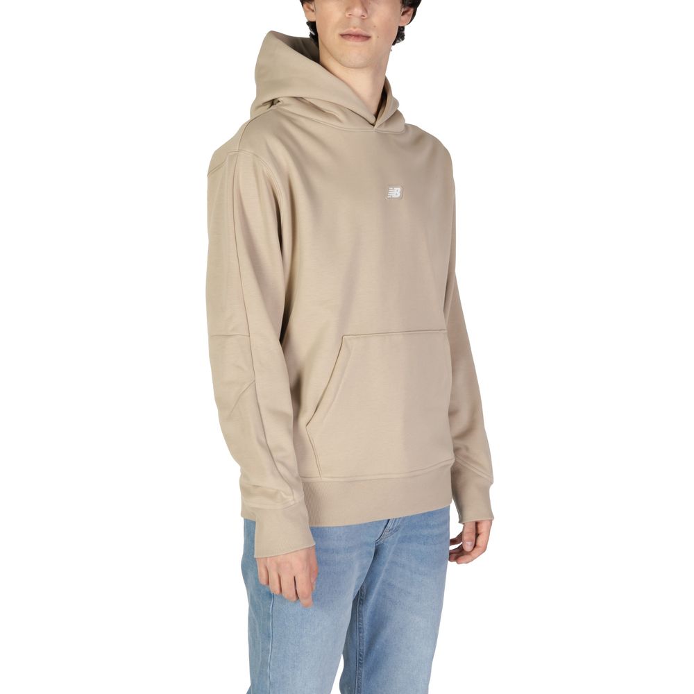 New Balance Beige Recycled Polyester Hoodie New Balance