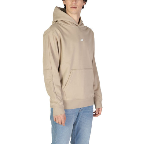 New Balance Beige Recycled Polyester Hoodie New Balance