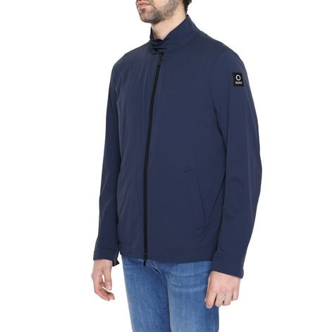 Suns Blue Nylon Full-Length Jacket Suns