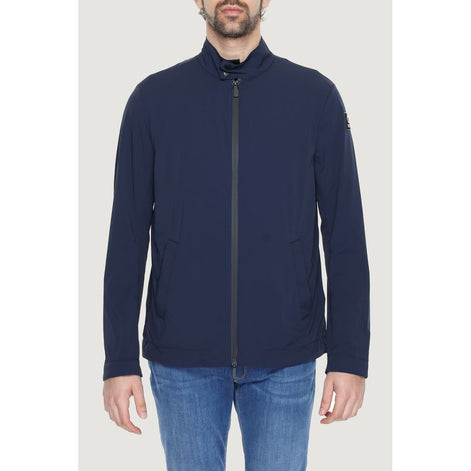 Suns Blue Nylon Full-Length Jacket Suns