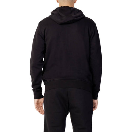 Armani Exchange Black Cotton Hoodie Armani Exchange