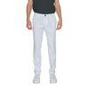 Armani Exchange White Cotton Casual Pants Armani Exchange
