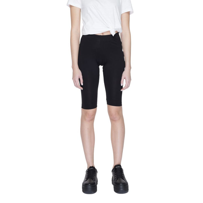 Icon Black Cotton Bermuda Shorts Icon