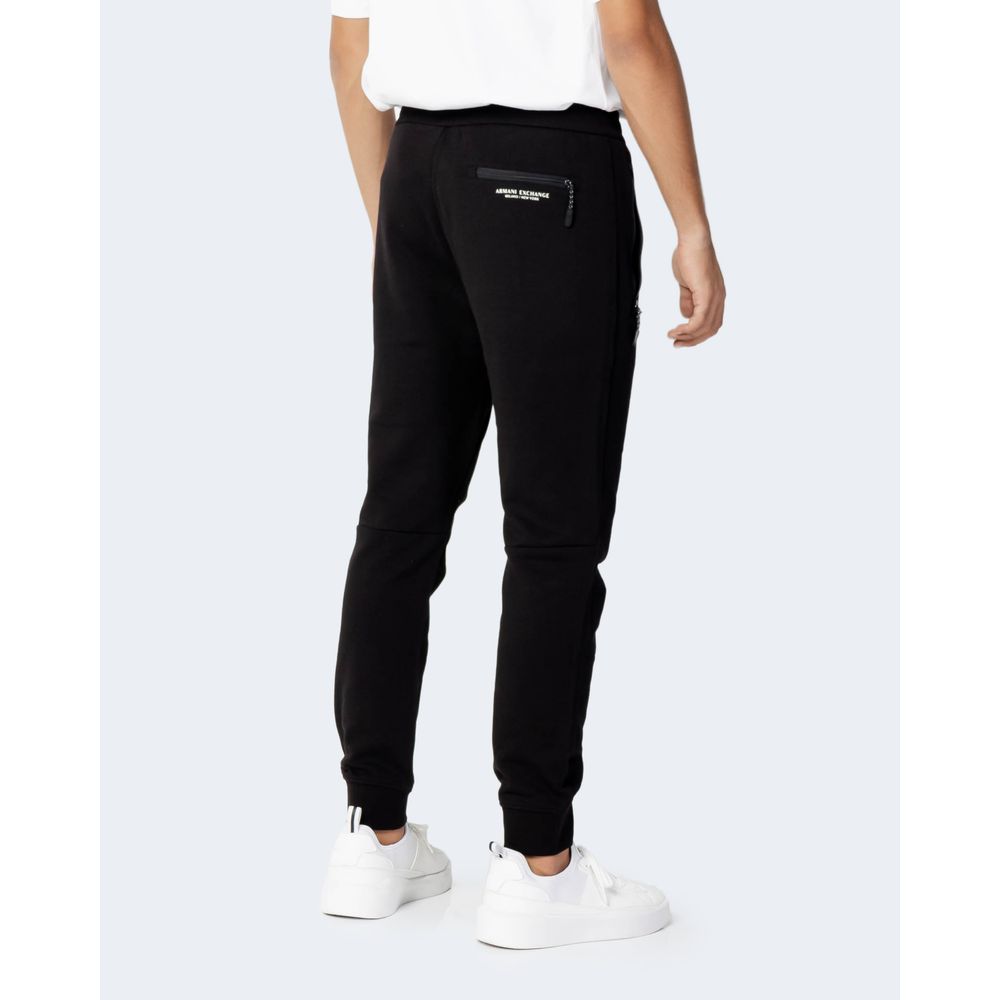 Armani Exchange Black Cotton Joggers (Workout Pants) Armani Exchange