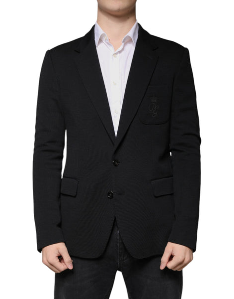 Dolce & Gabbana Black Wool Single Breasted Formal Blazer Dolce & Gabbana