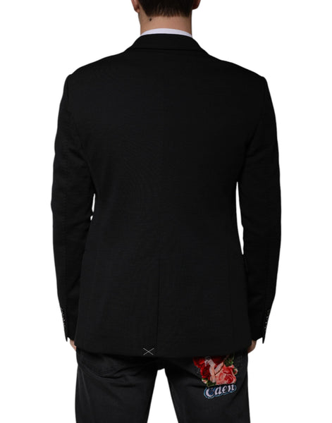 Dolce & Gabbana Black Wool Single Breasted Formal Blazer Dolce & Gabbana