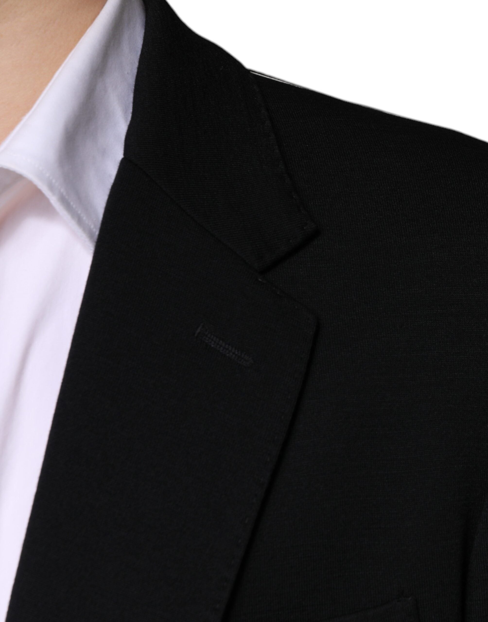 Dolce & Gabbana Black Wool Single Breasted Formal Blazer Dolce & Gabbana
