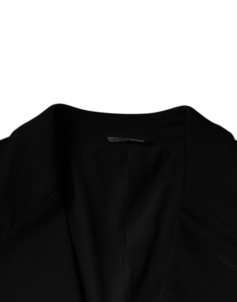 Dolce & Gabbana Black Wool Single Breasted Formal Blazer Dolce & Gabbana