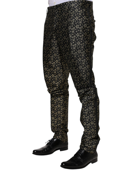 Dolce & Gabbana Black Stars Jacquard SICILIA 2 Piece Suit Dolce & Gabbana