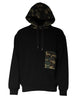 Dolce & Gabbana Black Camouflage Hooded Sweatshirt Sweater Dolce & Gabbana
