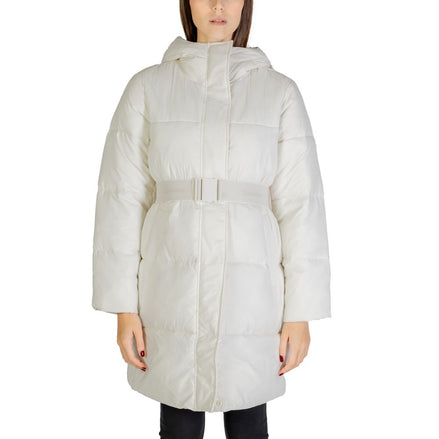 Calvin Klein Jeans Cream Nylon Coat Calvin Klein Jeans