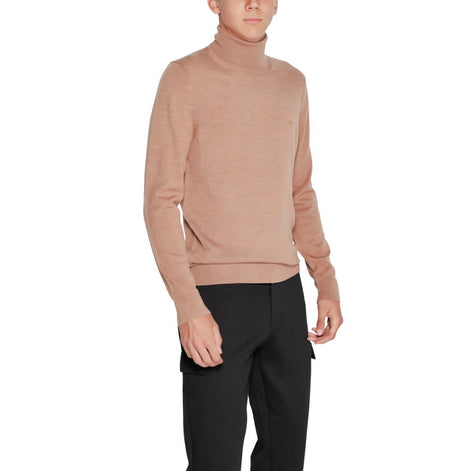 Calvin Klein Beige Wool Turtleneck Calvin Klein