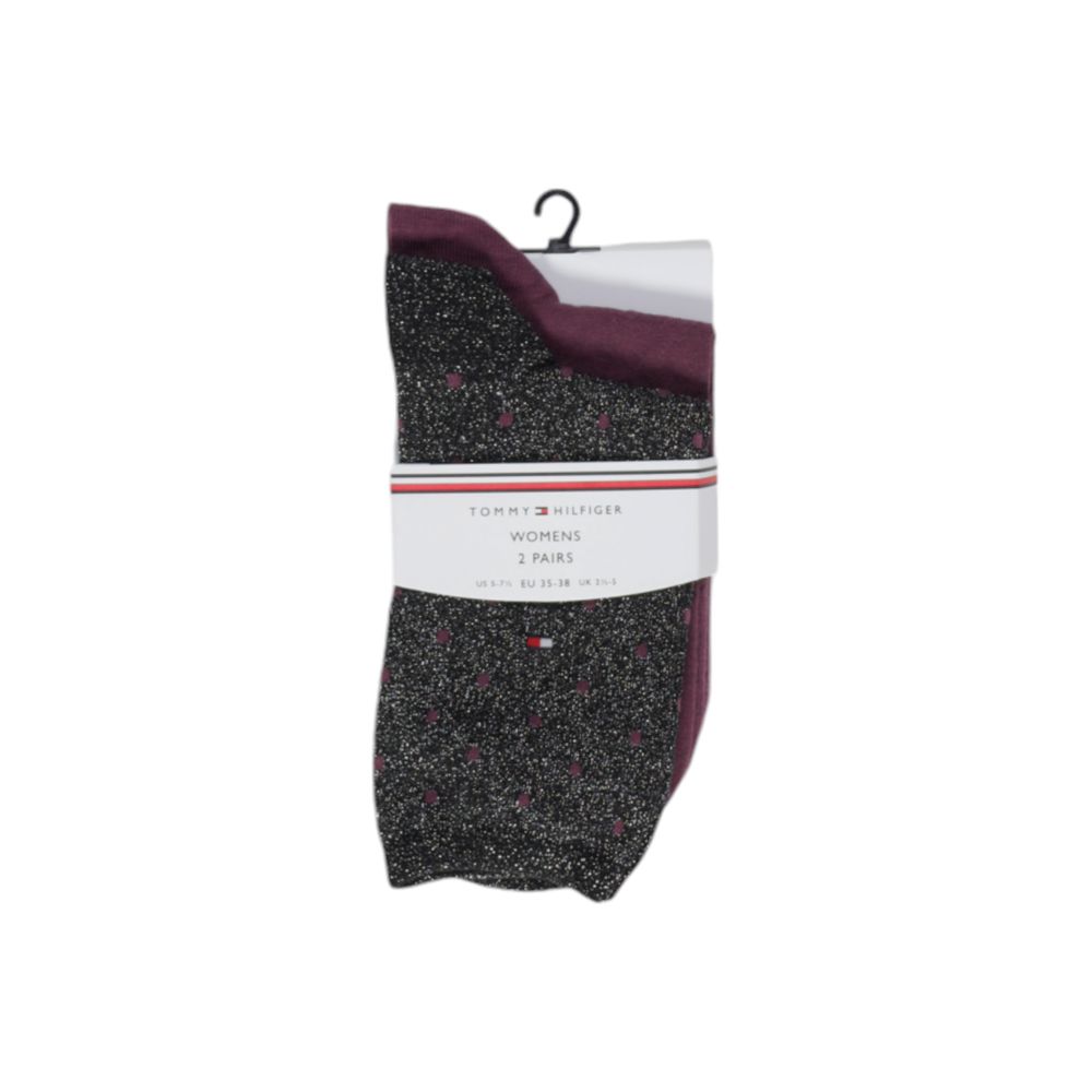 Tommy Hilfiger Black Cotton Socks Tommy Hilfiger